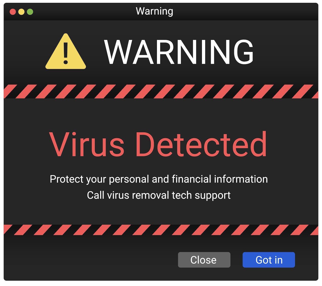 virus scam